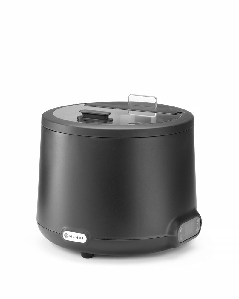 Soup kettle UNIQ, HENDI, desiGNed by Robert Bronwasser, 8L, svart, 220-240V/500W, ⌀365x(H)325mm