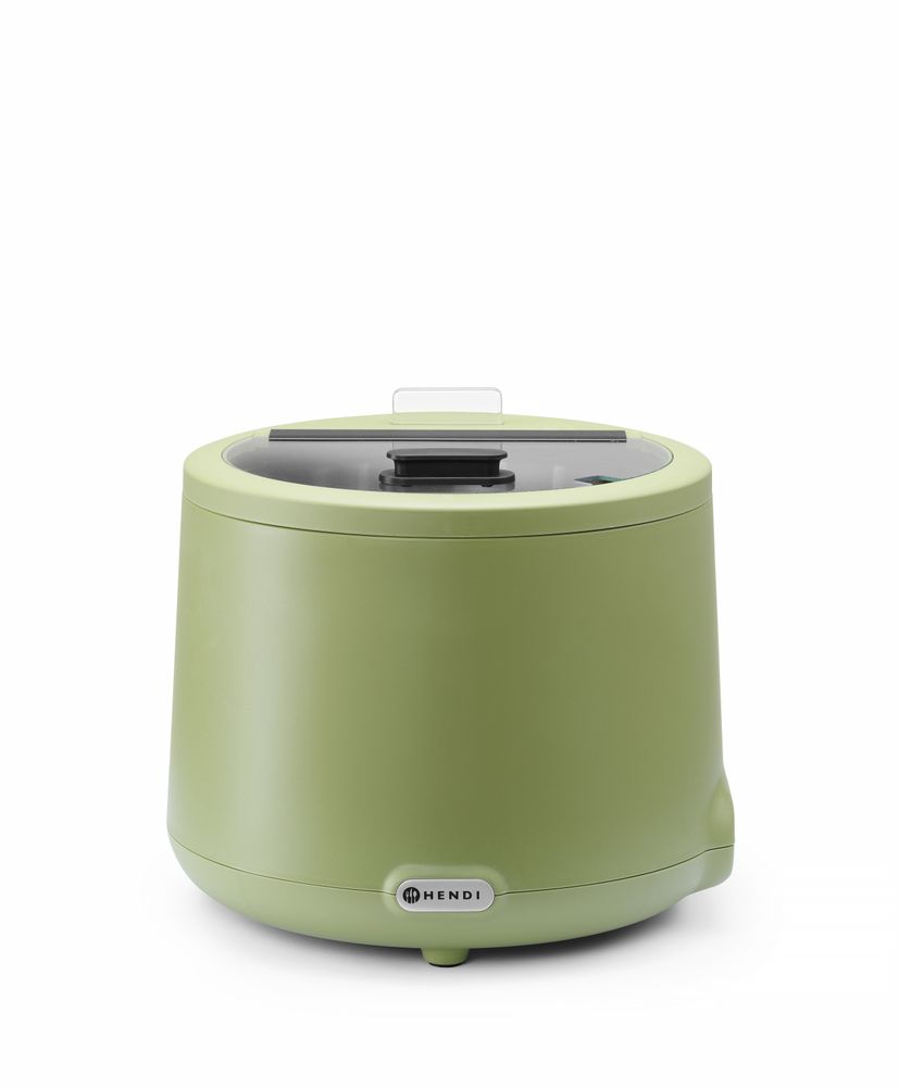 Soup kettle UNIQ, HENDI, desiGNed by Robert Bronwasser, 8L, grön, 220-240V/500W, ⌀365x(H)325mm