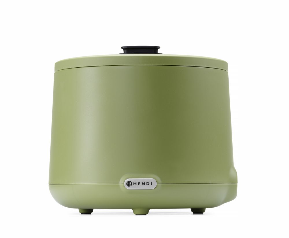 Soup kettle UNIQ, HENDI, desiGNed by Robert Bronwasser, 8L, grön, 220-240V/500W, ⌀365x(H)325mm