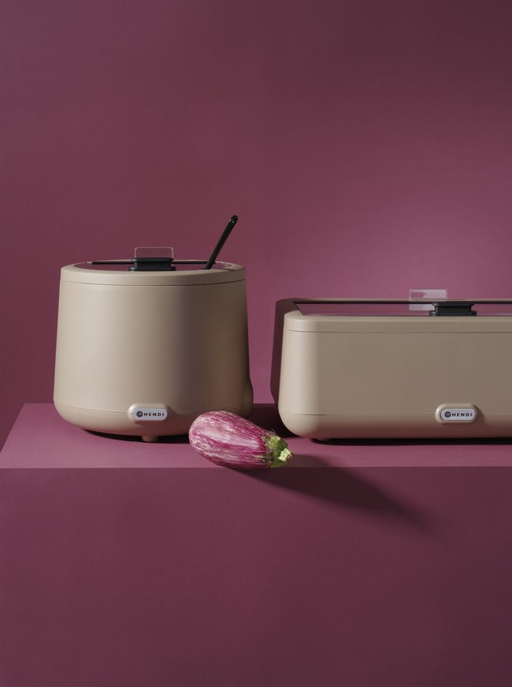 Soup kettle UNIQ, HENDI, desiGNed by Robert Bronwasser, 8L, Beige, 220-240V/500W, ⌀365x(H)325mm