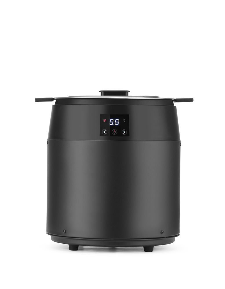 Soup kettle waterless, 10L, HENDI, 10L, svart, 220-240V/450W, ⌀330x(H)398mm