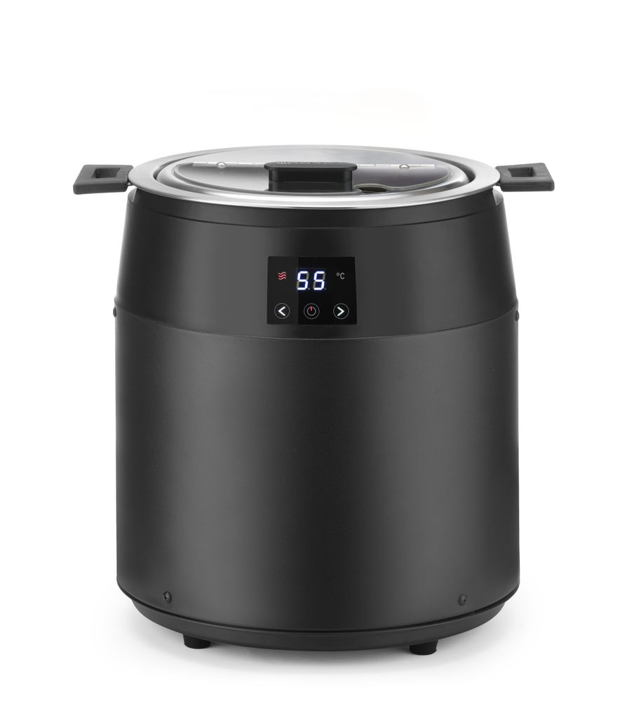 Soup kettle waterless, 10L, HENDI, 10L, svart, 220-240V/450W, ⌀330x(H)398mm