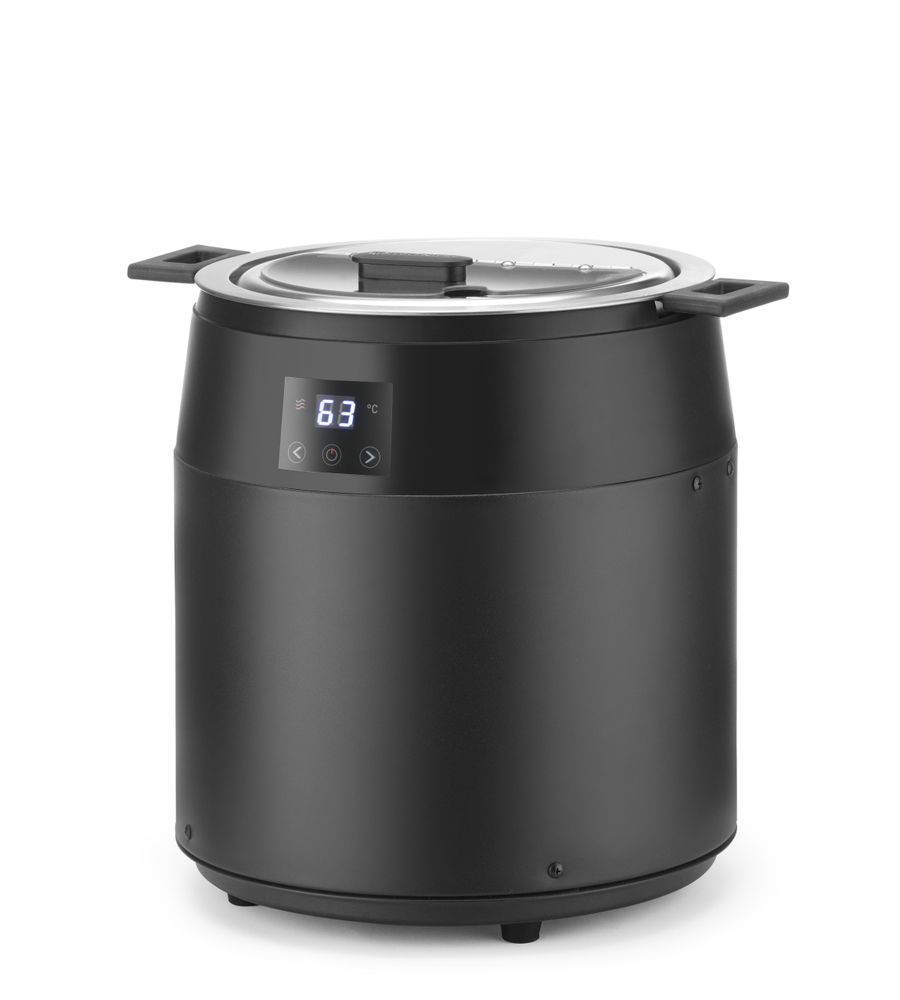 Soup kettle waterless, 10L, HENDI, 10L, svart, 220-240V/450W, ⌀330x(H)398mm