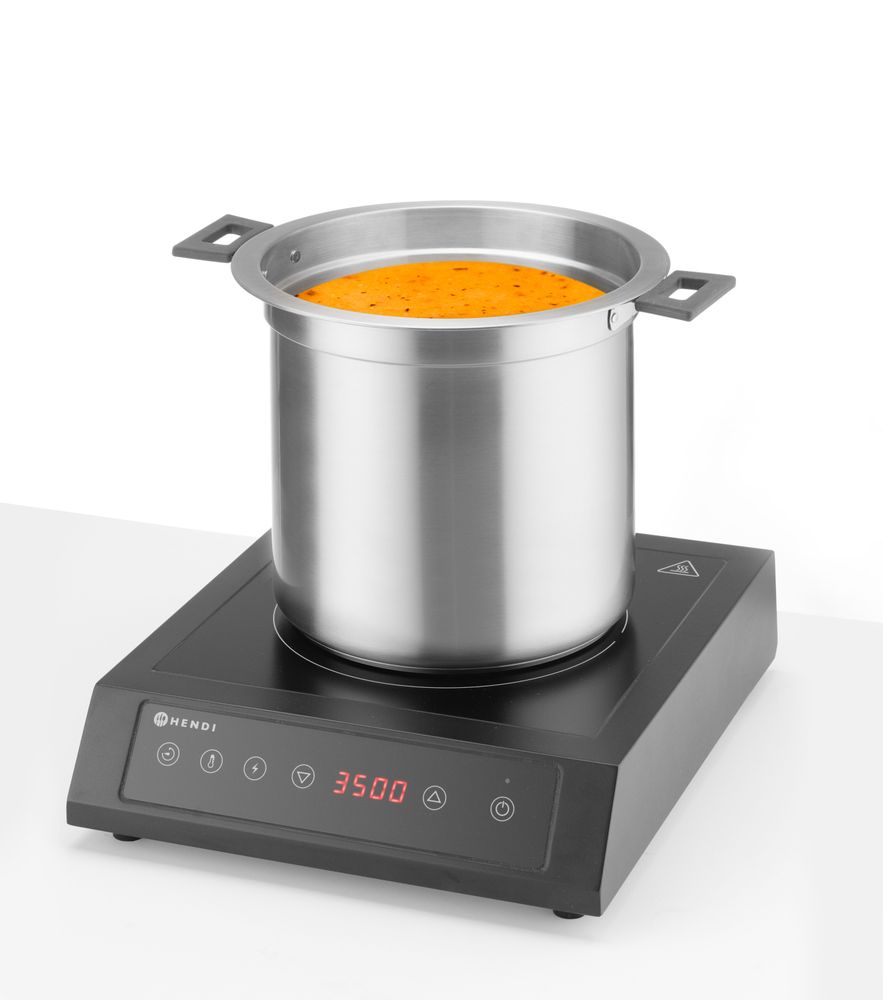 Soup kettle waterless, 10L, HENDI, 10L, svart, 220-240V/450W, ⌀330x(H)398mm