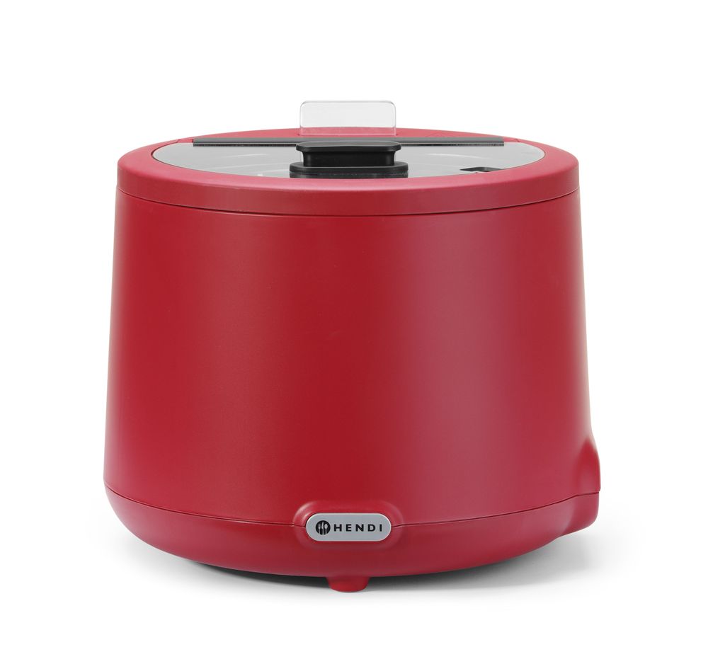 Soup kettle UNIQ, HENDI, desiGNed by Robert Bronwasser, 8L, röd, 220-240V/500W, ⌀365x(H)325mm