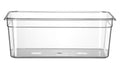 Kantin/behållare GN 1/1 polycarbonate, HENDI, Profi Line, GN 1/1, 24L, Transparent, 530x325x(H)200mm