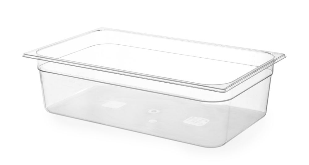 Kantin/behållare GN 1/1 polycarbonate, HENDI, Profi Line, GN 1/1, 24L, Transparent, 530x325x(H)200mm