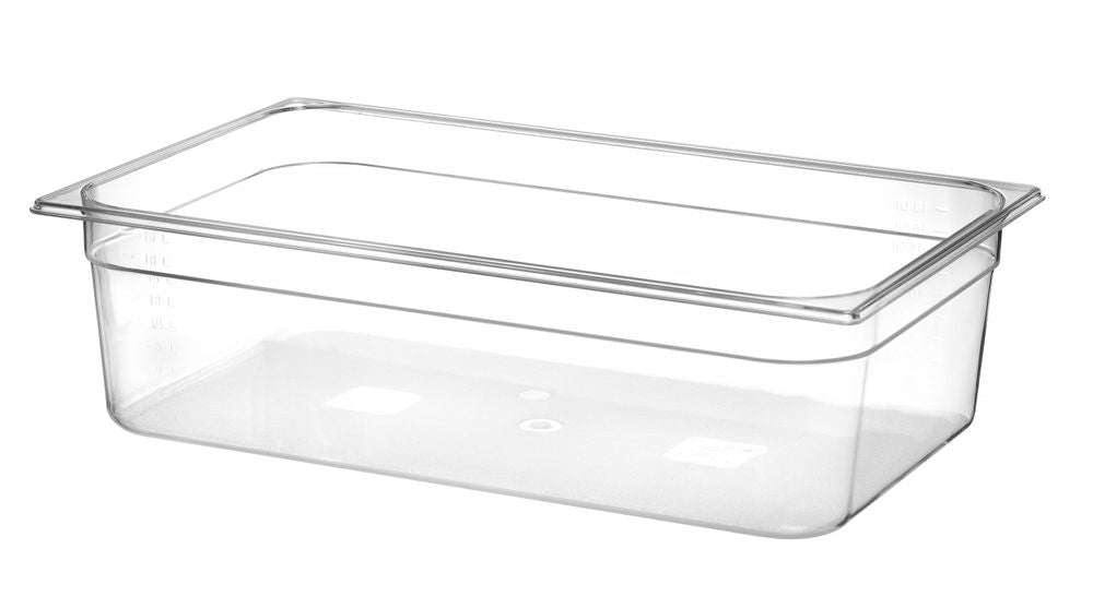Kantin/behållare GN 1/1 polycarbonate, HENDI, Profi Line, GN 1/1, 21L, Transparent, 530x325x(H)150mm