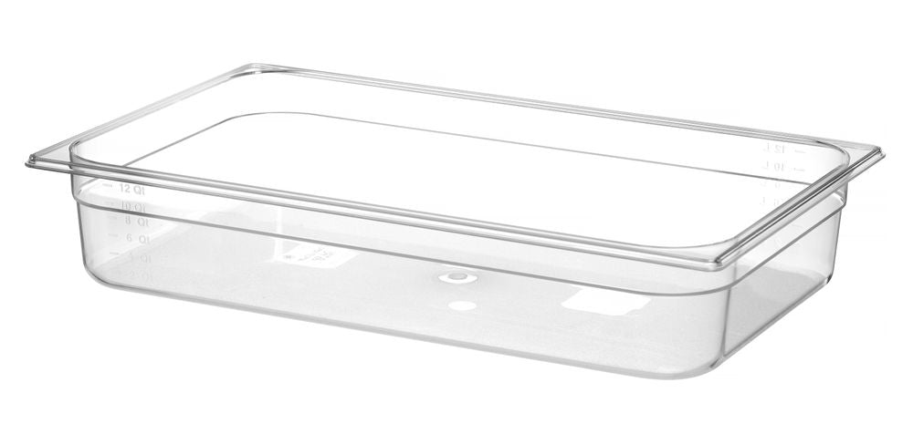 Kantin/behållare GN 1/1 polycarbonate, HENDI, Profi Line, GN 1/1, 14L, Transparent, 530x325x(H)100mm