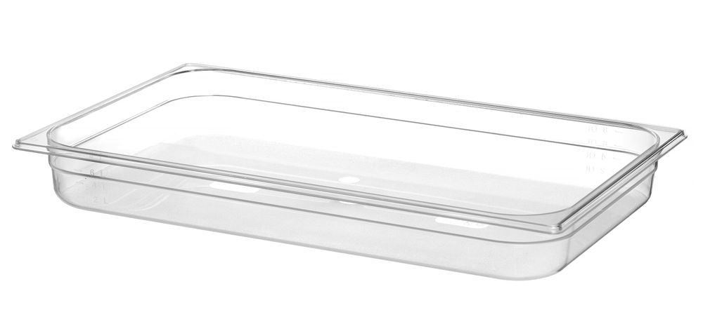 Kantin/behållare GN 1/1 polycarbonate, HENDI, Profi Line, GN 1/1, 9L, Transparent, 530x325x(H)65mm