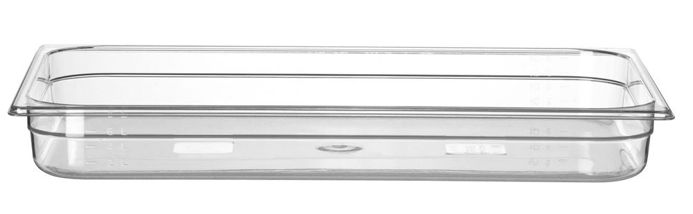 Kantin/behållare GN 1/1 polycarbonate, HENDI, Profi Line, GN 1/1, 9L, Transparent, 530x325x(H)65mm