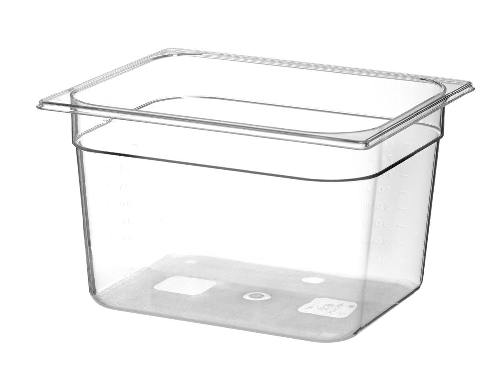 Kantin/behållare GN 1/2 polycarbonate, HENDI, Profi Line, GN 1/2, 9,5L, Transparent, 325x265x(H)150mm