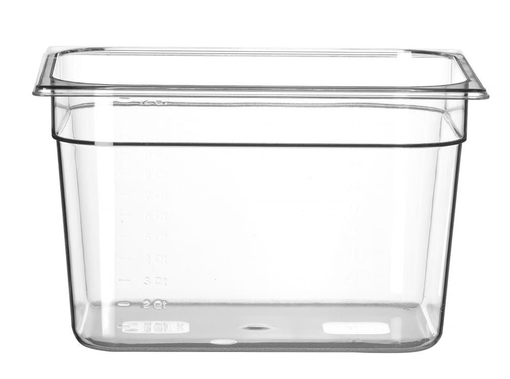 Kantin/behållare GN 1/2 polycarbonate, HENDI, Profi Line, GN 1/2, 9,5L, Transparent, 325x265x(H)150mm