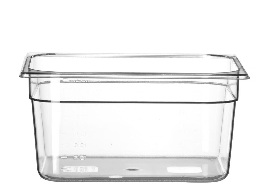 Kantin/behållare GN 1/2 polycarbonate, HENDI, Profi Line, GN 1/2, 9,5L, Transparent, 325x265x(H)150mm