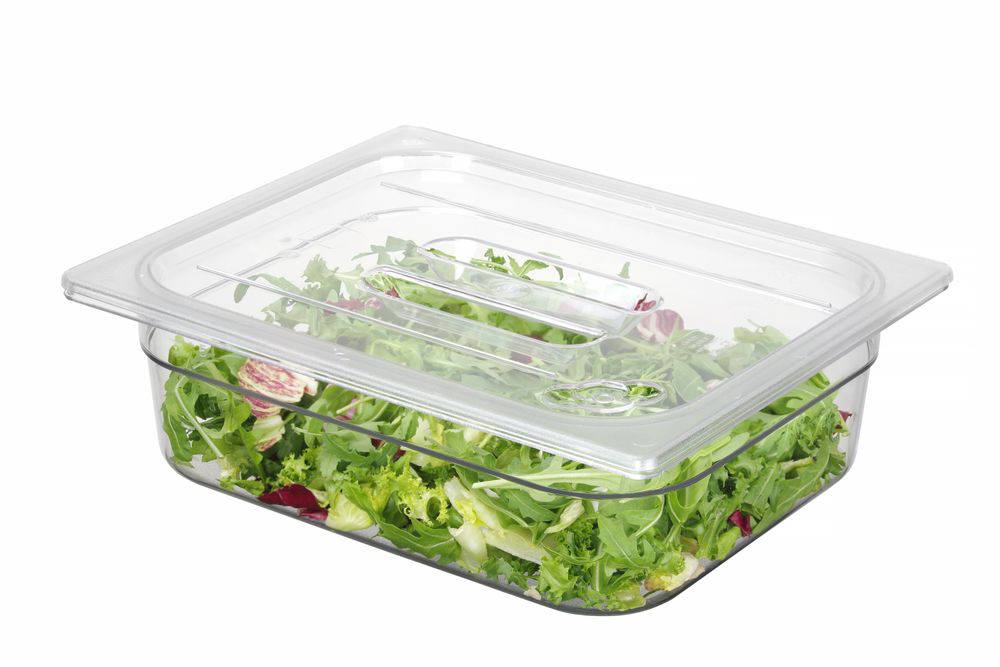 Kantin/behållare GN 1/2 polycarbonate, HENDI, Profi Line, GN 1/2, 6,5L, Transparent, 325x265x(H)100mm