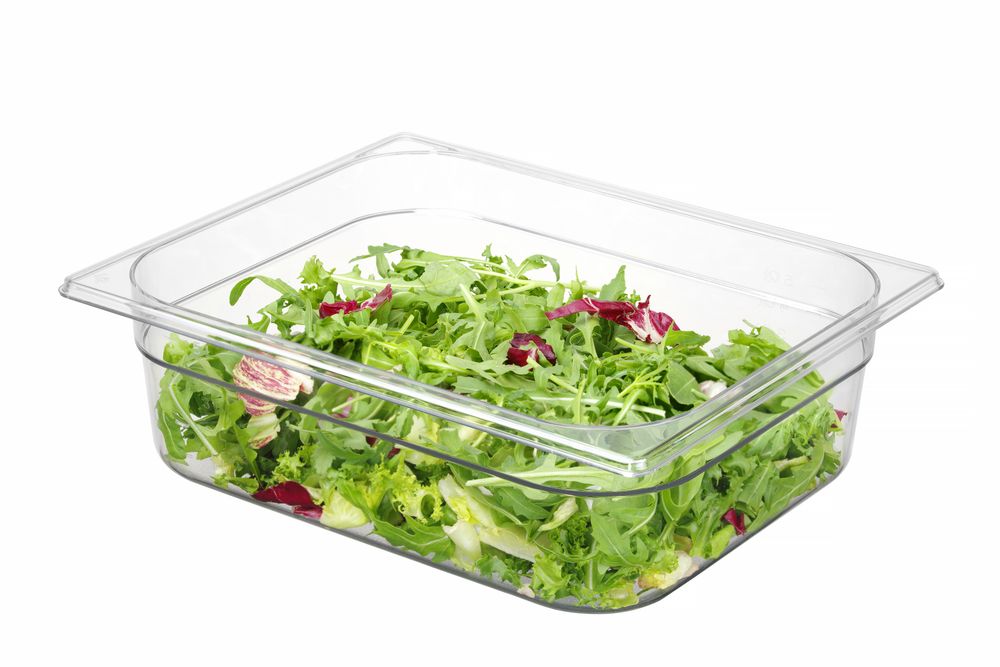 Kantin/behållare GN 1/2 polycarbonate, HENDI, Profi Line, GN 1/2, 6,5L, Transparent, 325x265x(H)100mm