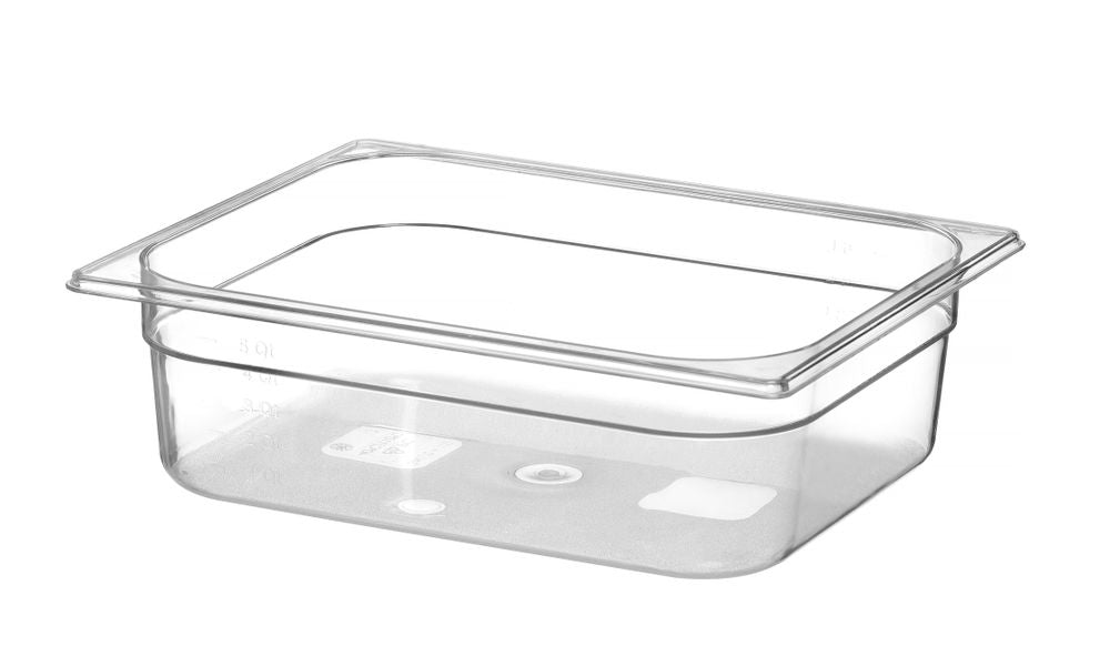 Kantin/behållare GN 1/2 polycarbonate, HENDI, Profi Line, GN 1/2, 6,5L, Transparent, 325x265x(H)100mm
