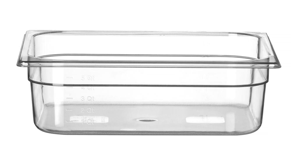 Kantin/behållare GN 1/2 polycarbonate, HENDI, Profi Line, GN 1/2, 6,5L, Transparent, 325x265x(H)100mm