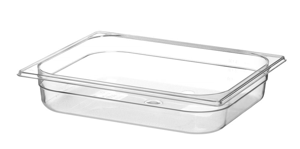 Kantin/behållare GN 1/2 polycarbonate, HENDI, Profi Line, GN 1/2, 4L, Transparent, 325x265x(H)65mm