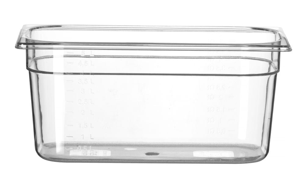 Kantin/behållare GN 1/3 polycarbonate, HENDI, Profi Line, GN 1/3, 5,7L, Transparent, 325x176x(H)150mm