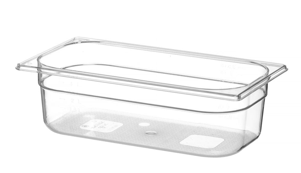 Kantin/behållare GN 1/3 polycarbonate, HENDI, Profi Line, GN 1/3, 4L, Transparent, 325x176x(H)100mm