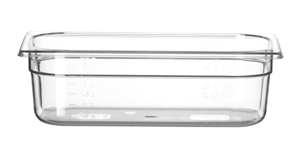 Kantin/behållare GN 1/3 polycarbonate, HENDI, Profi Line, GN 1/3, 4L, Transparent, 325x176x(H)100mm
