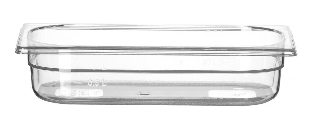 Kantin/behållare GN 1/3 polycarbonate, HENDI, Profi Line, GN 1/3, 2,5L, Transparent, 325x176x(H)65mm