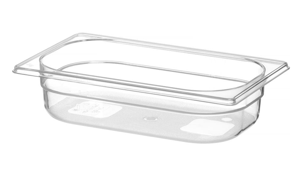 Kantin/behållare GN 1/4 polycarbonate, HENDI, Profi Line, GN 1/4, 1,8L, Transparent, 265x162x(H)65mm