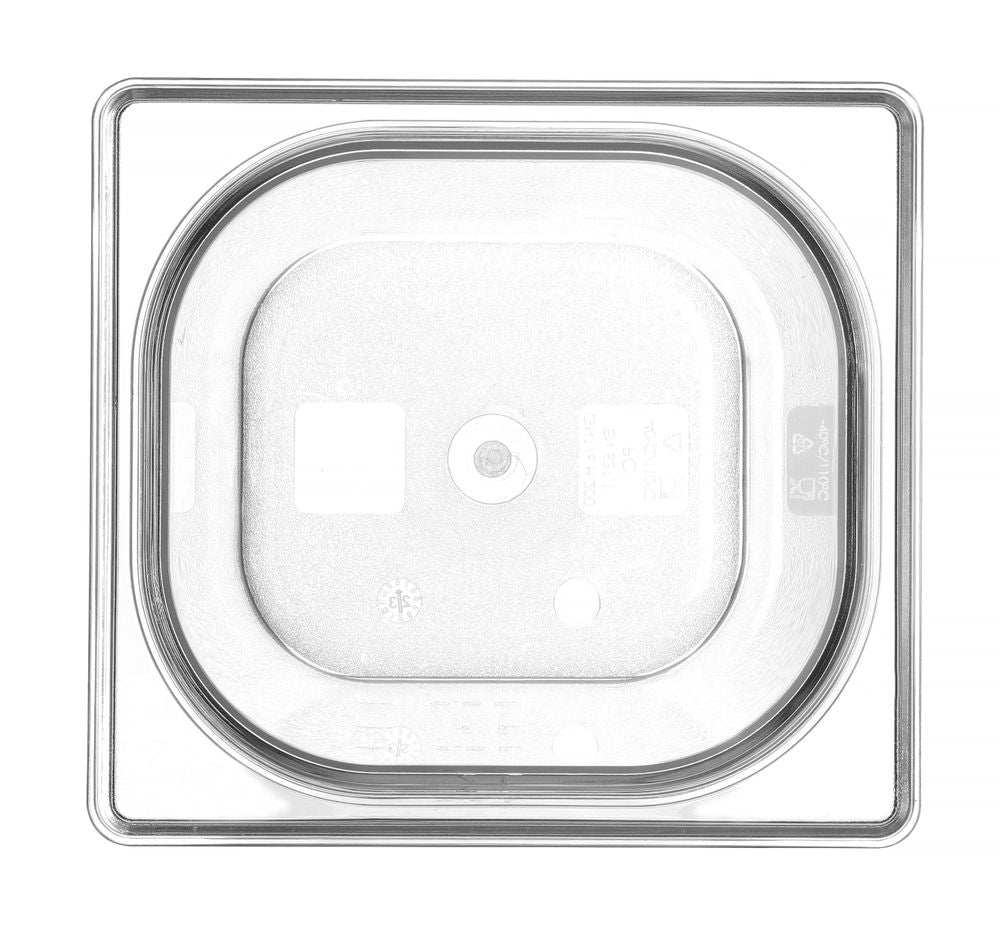 Kantin/behållare GN 1/6 polycarbonate, HENDI, Profi Line, GN 1/6, 3,4L, Transparent, 176x162x(H)200mm