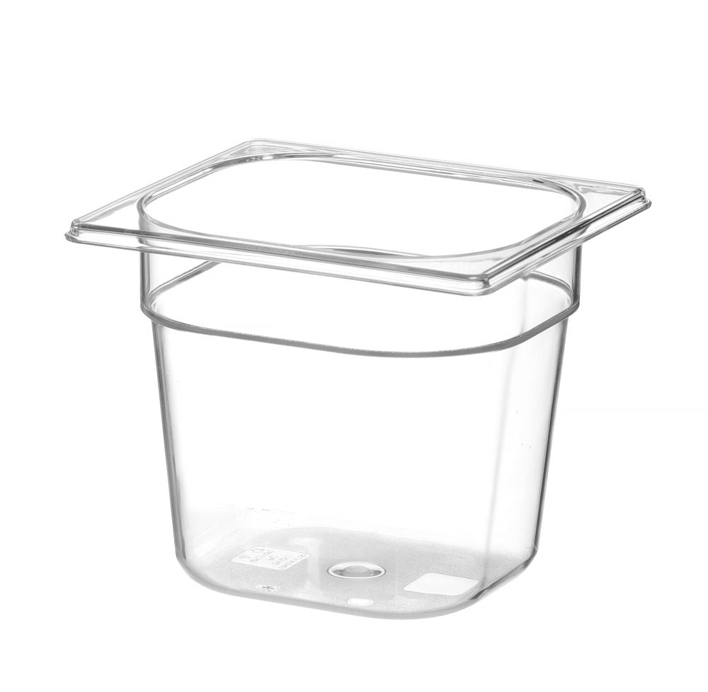 Kantin/behållare GN 1/6 polycarbonate, HENDI, Profi Line, GN 1/6, 2,4L, Transparent, 176x162x(H)150mm
