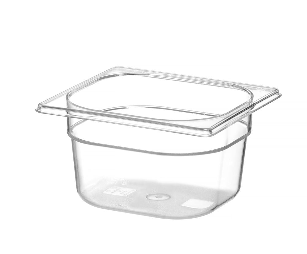 Kantin/behållare GN 1/6 polycarbonate, HENDI, Profi Line, GN 1/6, 1,6L, Transparent, 176x162x(H)100mm