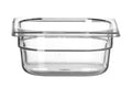 Kantin/behållare GN 1/6 polycarbonate, HENDI, Profi Line, GN 1/6, 1L, Transparent, 176x162x(H)65mm