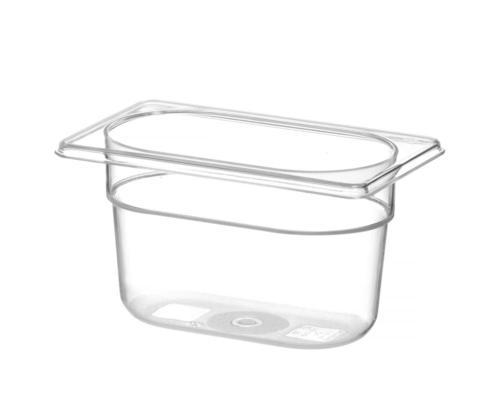 Kantin/behållare GN 1/9 polycarbonate, HENDI, Profi Line, GN 1/9, 1L, Transparent, 176x108x(H)100mm