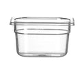 Kantin/behållare GN 1/9 polycarbonate, HENDI, Profi Line, GN 1/9, 1L, Transparent, 176x108x(H)100mm