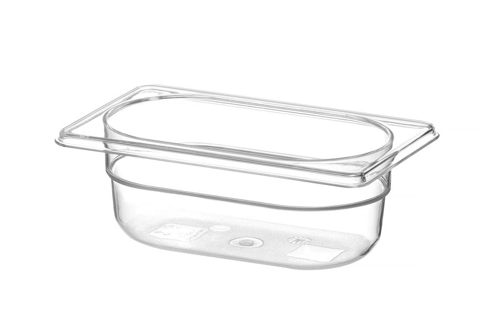 Kantin/behållare GN 1/9 polycarbonate, HENDI, Profi Line, GN 1/9, 0,6L, Transparent, 176x108x(H)65mm
