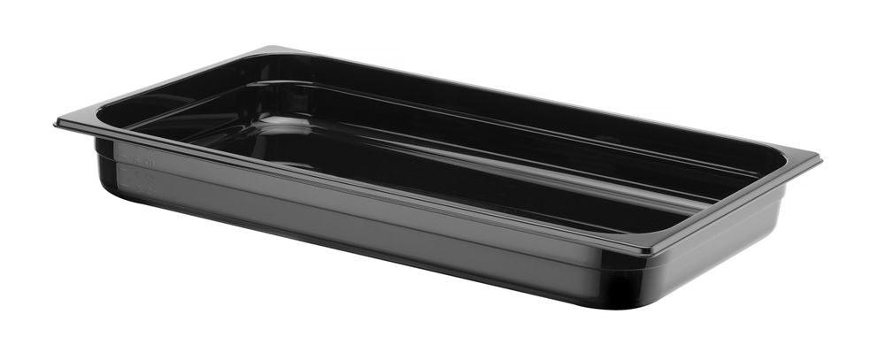 Kantin/behållare GN 1/1 svart polycarbonate, HENDI, Profi Line, GN 1/1, 9L, svart, 530x325x(H)65mm