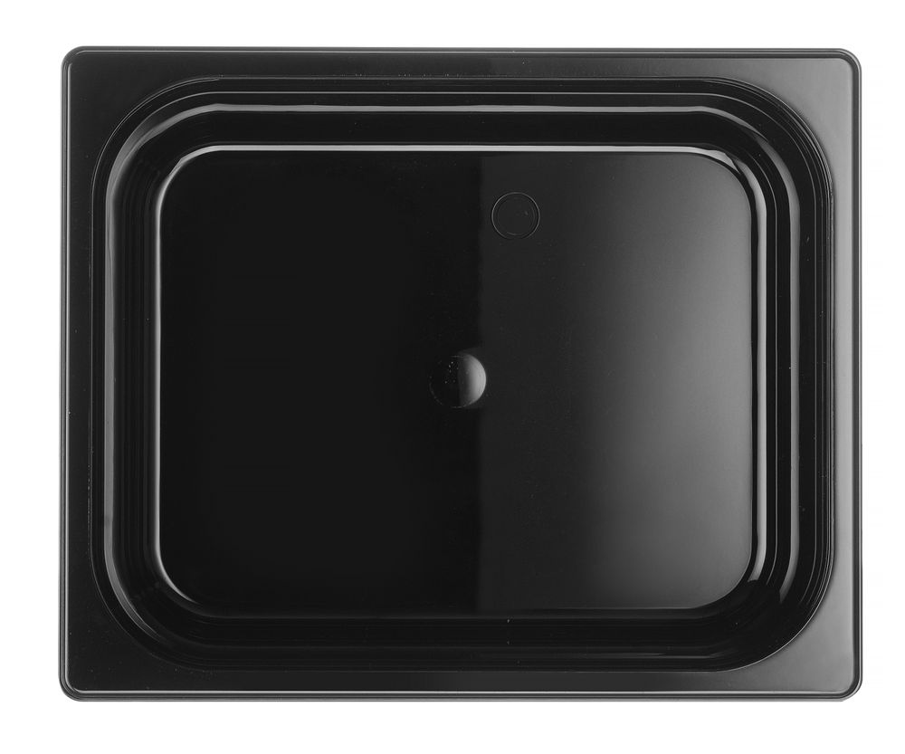 Kantin/behållare GN 1/2 svart polycarbonate, HENDI, Profi Line, GN 1/2, 9,5L, svart, 325x265x(H)150mm