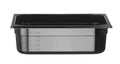 Kantin/behållare GN 1/2 svart polycarbonate, HENDI, Profi Line, GN 1/2, 6,5L, svart, 325x265x(H)100mm