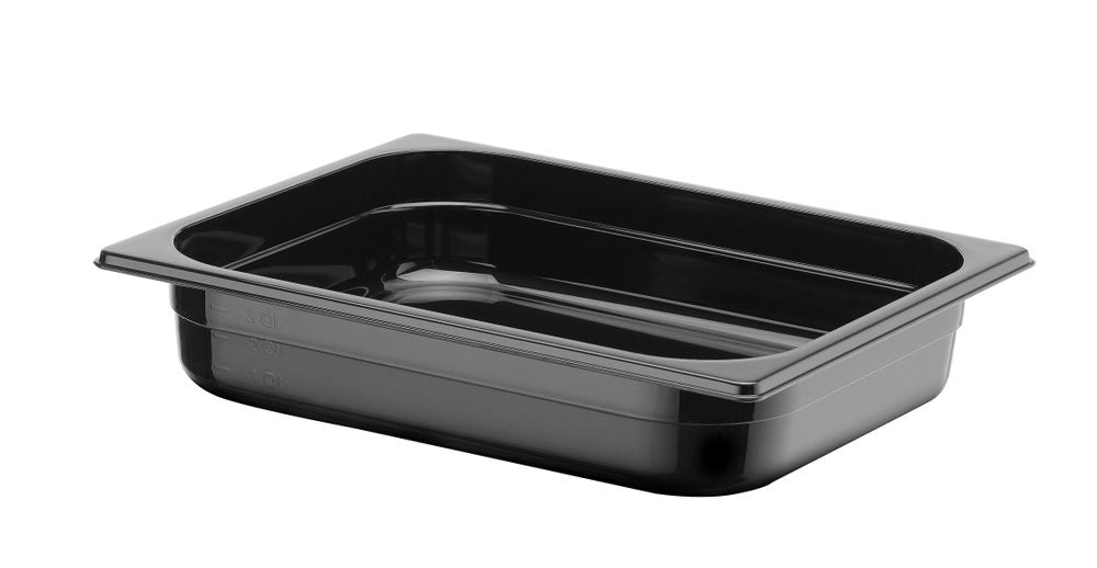 Kantin/behållare GN 1/2 svart polycarbonate, HENDI, Profi Line, GN 1/2, 4L, svart, 325x265x(H)65mm
