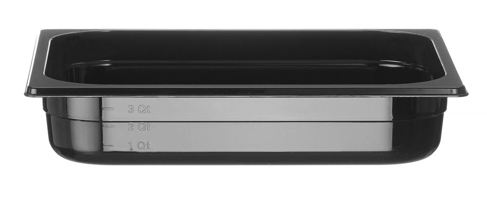 Kantin/behållare GN 1/2 svart polycarbonate, HENDI, Profi Line, GN 1/2, 4L, svart, 325x265x(H)65mm