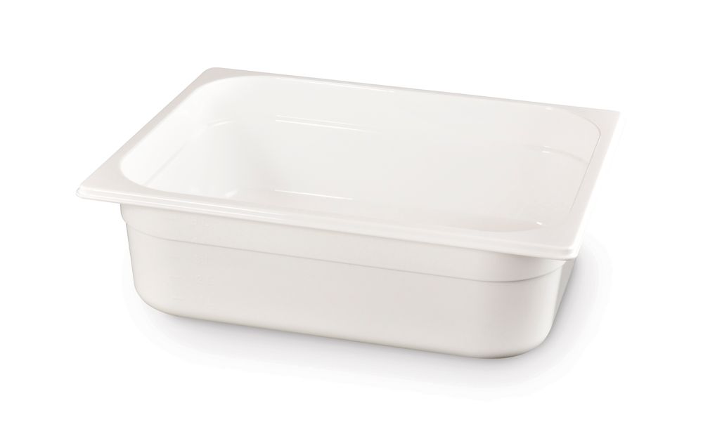 Kantin/behållare GN 1/2 vit polycarbonate, HENDI, GN 1/2, 6,5L, vit, 325x265x(H)100mm