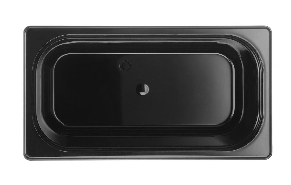Kantin/behållare GN 1/3 svart polycarbonate, HENDI, Profi Line, GN 1/3, 2,5L, svart, 325x176x(H)65mm