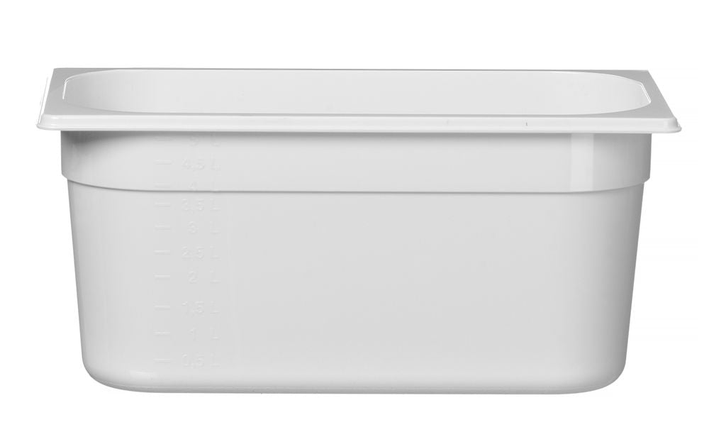 Kantin/behållare GN 1/3 vit polycarbonate, HENDI, GN 1/3, 4L, vit, 325x176x(H)100mm