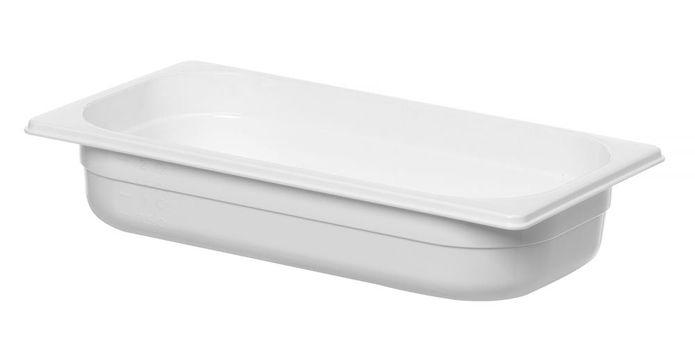 Kantin/behållare GN 1/3 vit polycarbonate, HENDI, GN 1/3, 2,5L, vit, 325x176x(H)65mm