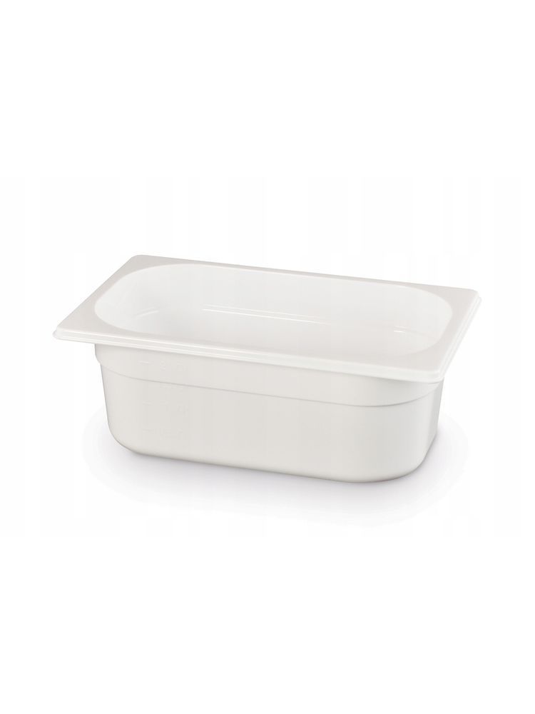 Kantin/behållare GN 1/4 vit polycarbonate, HENDI, GN 1/4, 1,8L, vit, 265x162x(H)65mm