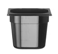 Kantin/behållare GN 1/6 svart polycarbonate, HENDI, Profi Line, GN 1/6, 2,4L, svart, 176x162x(H)150mm
