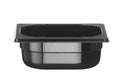 Kantin/behållare GN 1/6 svart polycarbonate, HENDI, Profi Line, GN 1/6, 1L, svart, 176x162x(H)65mm