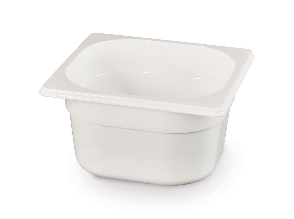 Kantin/behållare GN 1/6 vit polycarbonate, HENDI, GN 1/6, 2,4L, vit, 176x162x(H)150mm