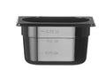 Kantin/behållare GN 1/9, HENDI, GN 1/9, 1L, svart, 176x108x(H)100mm