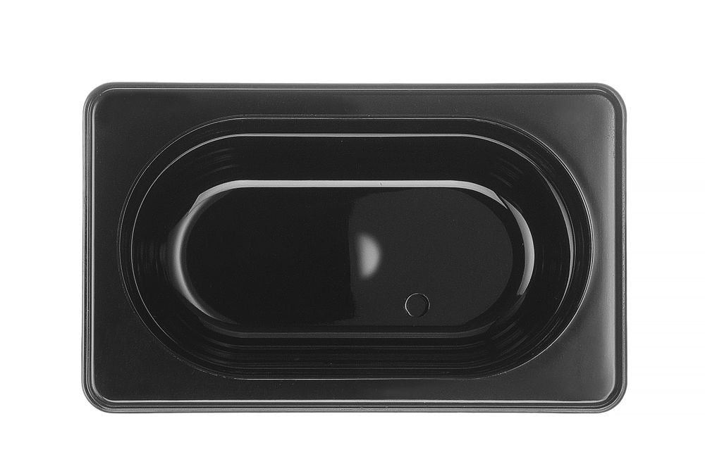 Kantin/behållare GN 1/9, HENDI, GN 1/9, 1L, svart, 176x108x(H)100mm
